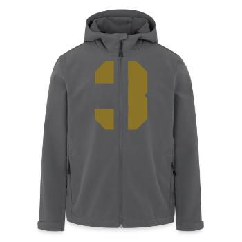 3 - Recycelte Männer Softshell-Jacke von Stanley/Stella - Schwarz - Vorne - AI Model Male 185 light (185cm)