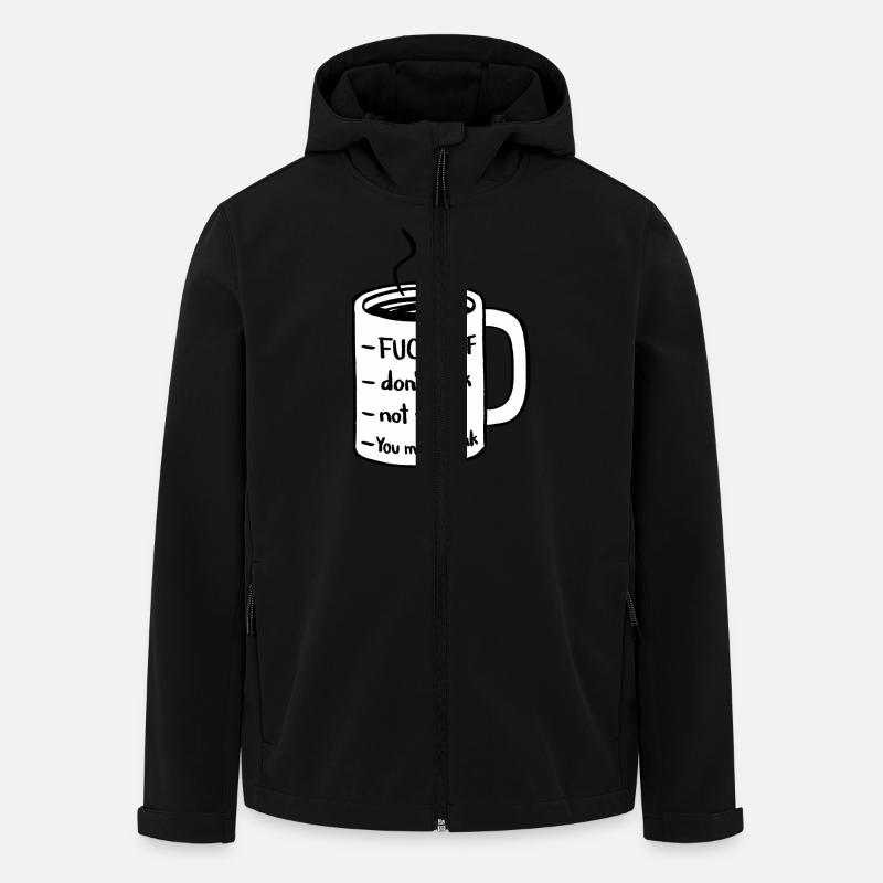Kaffee - Recycelte Männer Softshell-Jacke von Stanley/Stella - Schwarz