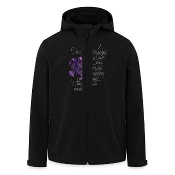 Blume des Lebens Schildkröte - Recycelte Männer Softshell-Jacke von Stanley/Stella - Schwarz - Vorne - AI Model Male 185 light (185cm)