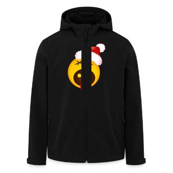 Smiley Christmas Scream - Recycelte Männer Softshell-Jacke von Stanley/Stella - Schwarz - Vorne - AI Model Male 185 light (185cm)