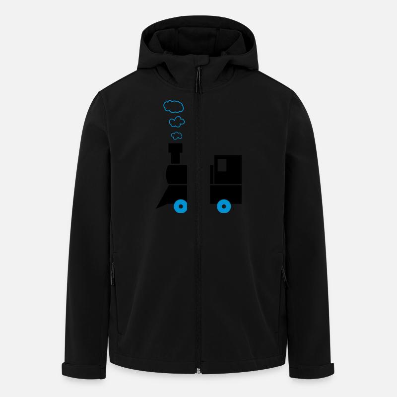 lokomotive_02 - Men’s Recycled Softshell Jacket by Stanley/Stella - black