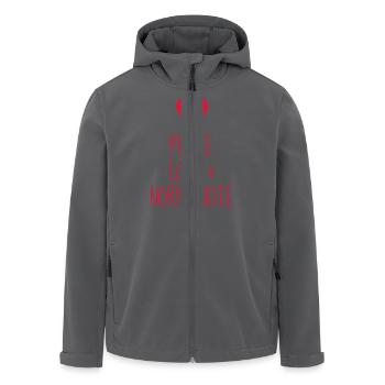 Normandie / Normand / Normande / France/ Normandy - Men’s Recycled Softshell Jacket by Stanley/Stella - black - Front - AI Model Male 185 light (185cm)