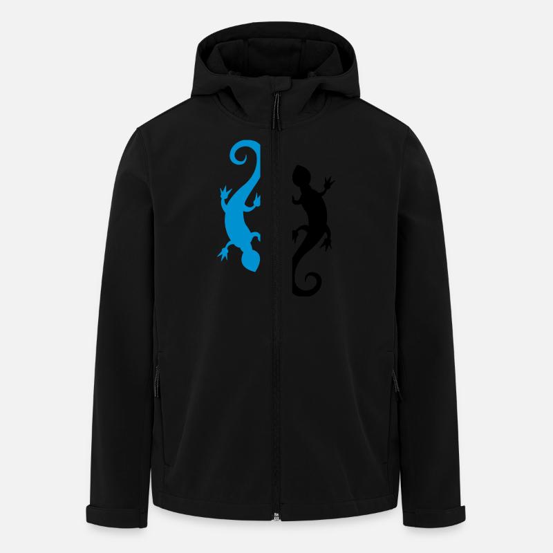 salamander_2 - Men’s Recycled Softshell Jacket by Stanley/Stella - black