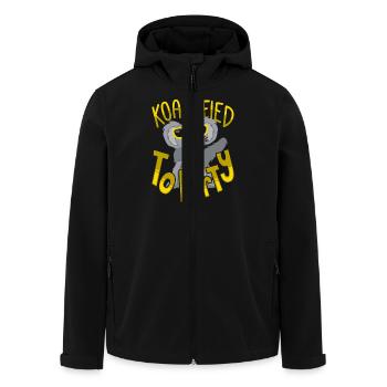 Koalafied to Party Dabbing Koala Dab Dancing Tier - Men’s Recycled Softshell Jacket by Stanley/Stella - black - Front - AI Model Male 185 light (185cm)