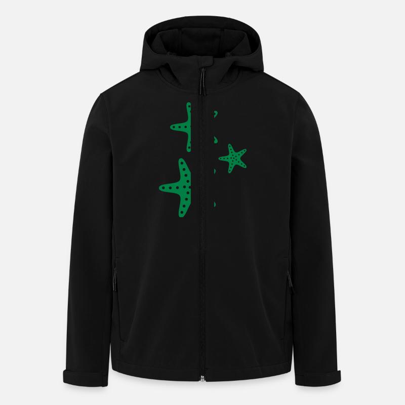 Starfishes - Men’s Recycled Softshell Jacket by Stanley/Stella - black