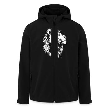 Lion - Veste softshell homme en polyester recyclé Stanley/Stella - noir - Devant - AI Model Male 185 light (185cm)