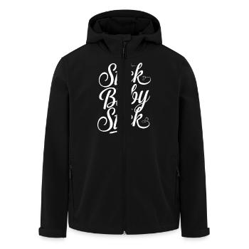 Un dicton puissant pour les mamans FIV - Veste softshell homme en polyester recyclé Stanley/Stella - noir - Devant - AI Model Male 185 light (185cm)