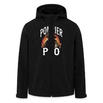 Pompier Pro - Veste softshell homme en polyester recyclé Stanley/Stella - noir - Devant - AI Model Male 185 light (185cm)