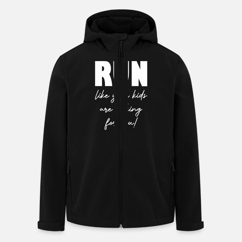 Running - Men’s Recycled Softshell Jacket by Stanley/Stella - black