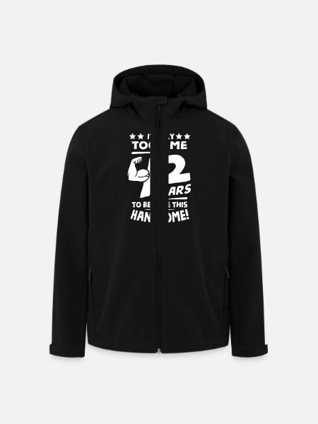 Happy 42 Years Old - Men’s Recycled Softshell Jacket by Stanley/Stella - black
