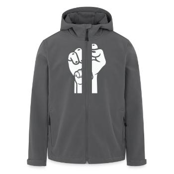 Poing 2 - Veste softshell homme en polyester recyclé Stanley/Stella - charbon - Devant - AI Model Male 185 light (185cm)