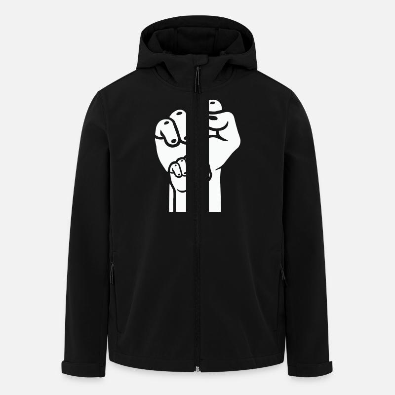 faust 2 - Recycelte Männer Softshell-Jacke von Stanley/Stella - Schwarz