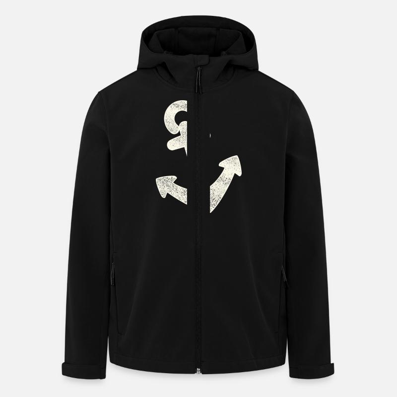 Anchor distressed - Men’s Recycled Softshell Jacket by Stanley/Stella - black