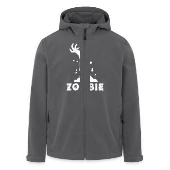 Halloween Zombie Main Cadeau Spooky - Veste softshell homme en polyester recyclé Stanley/Stella - charbon - Devant - AI Model Male 185 light (185cm)