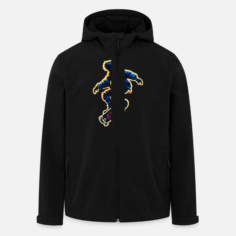 SAUVAGE - Veste softshell homme en polyester recyclé Stanley/Stella - noir