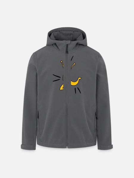Yellow joy O - Recycelte Männer Softshell-Jacke von Stanley/Stella - Schwarz