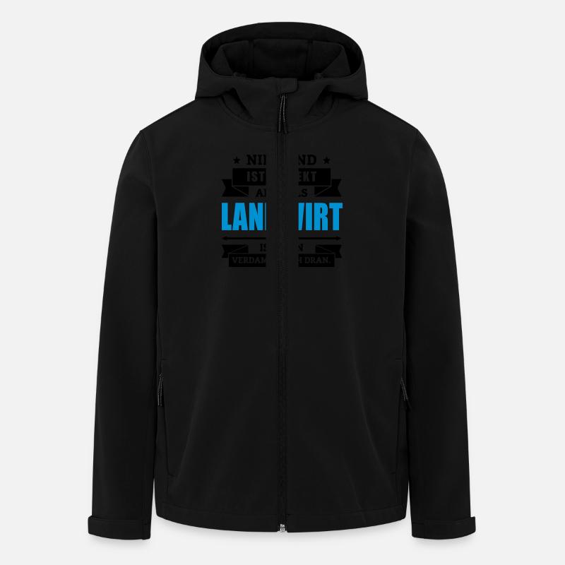Funshirt Landwirt - Recycelte Männer Softshell-Jacke von Stanley/Stella - Schwarz