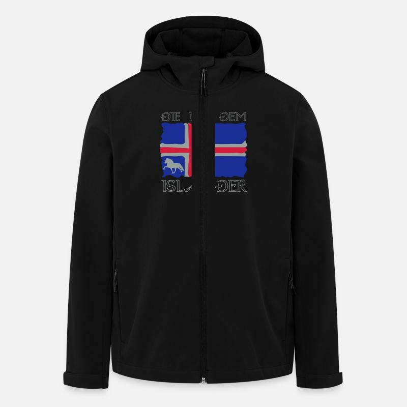 Die mit dem Isländer - Recycelte Männer Softshell-Jacke von Stanley/Stella - Schwarz