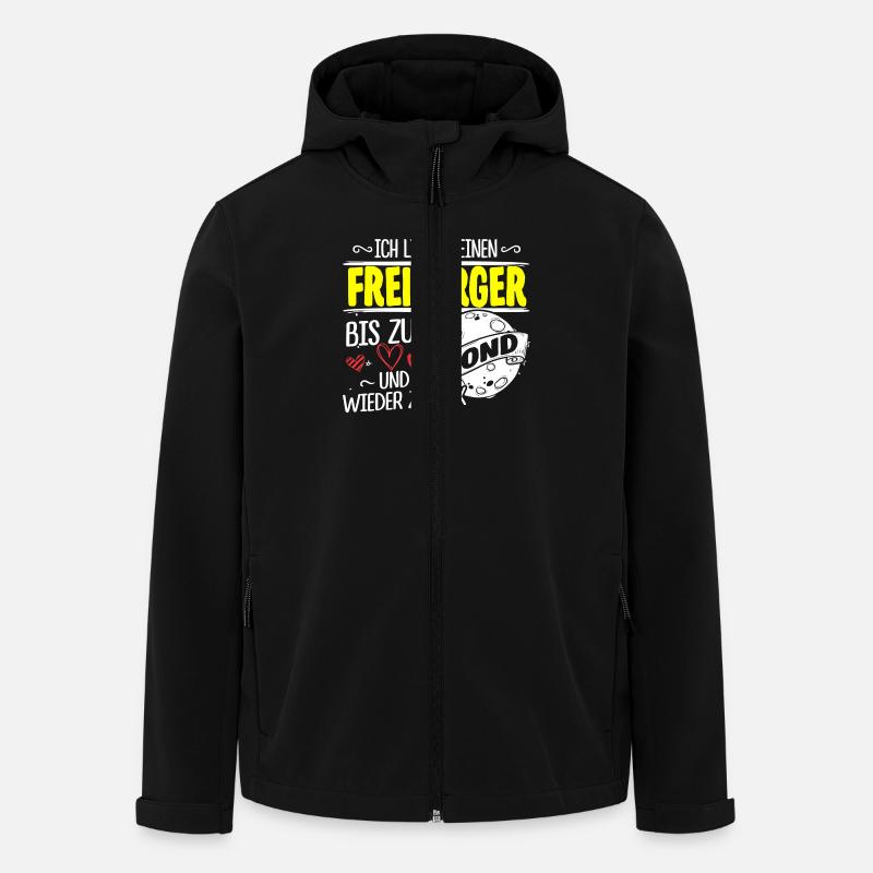 FREIBERGER - Mond - Recycelte Männer Softshell-Jacke von Stanley/Stella - Schwarz