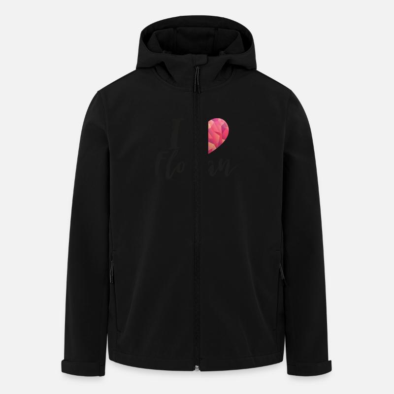 I love florian - Recycelte Männer Softshell-Jacke von Stanley/Stella - Schwarz