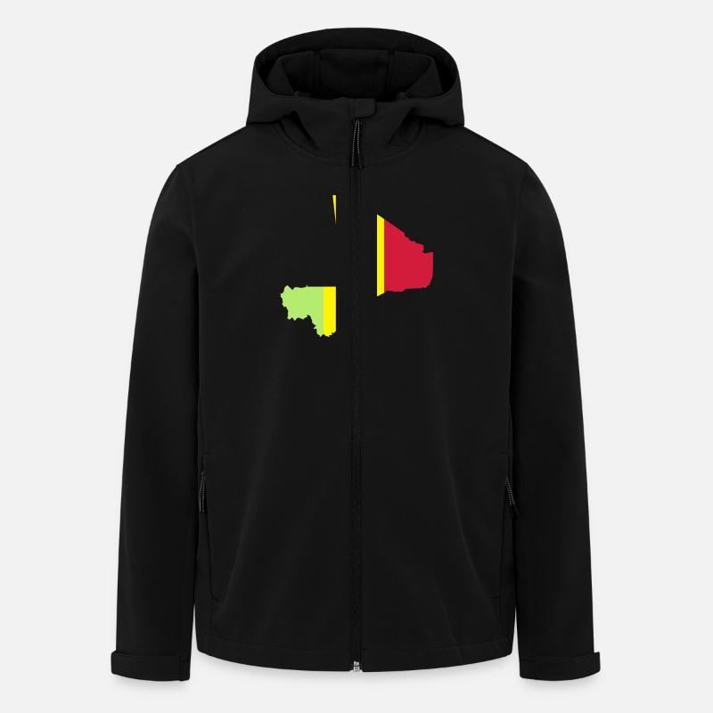 Mali Map - Recycelte Männer Softshell-Jacke von Stanley/Stella - Schwarz