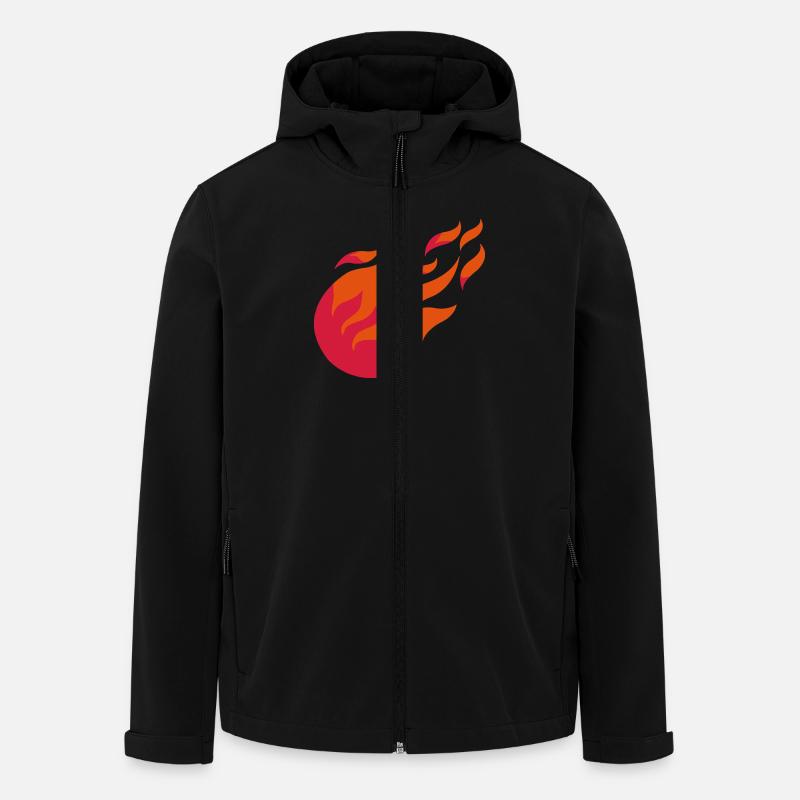 fireball_2 - Recycelte Männer Softshell-Jacke von Stanley/Stella - Schwarz