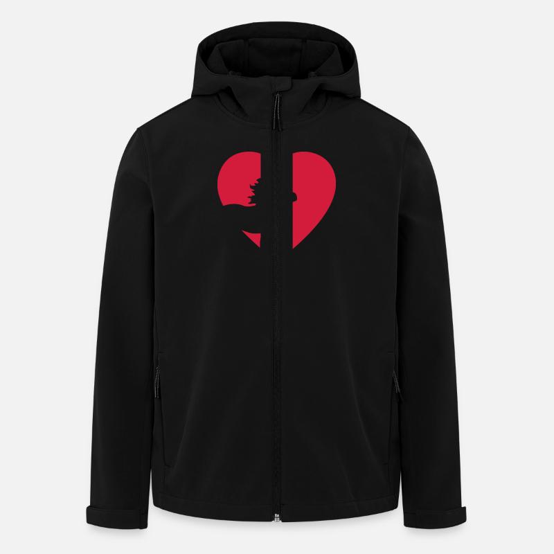 Islandpferd - Recycelte Männer Softshell-Jacke von Stanley/Stella - Schwarz