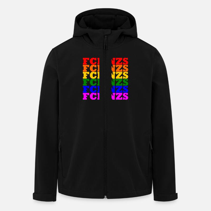 Fck nzs - Recycelte Männer Softshell-Jacke von Stanley/Stella - Schwarz