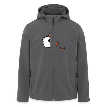 Canard Fête Serviette Chapeau Anniversaire Célébrer le Nouvel An - Veste softshell homme en polyester recyclé Stanley/Stella - noir - Devant - AI Model Male 185 light (185cm)