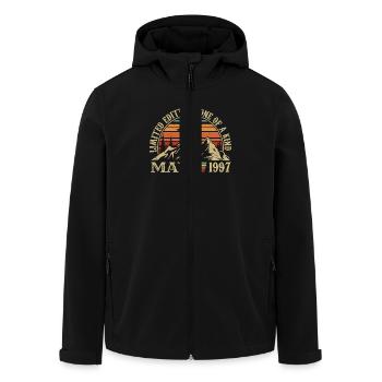 legends born in May 1997 birthday May 1997 - Men’s Recycled Softshell Jacket by Stanley/Stella - black - Front - AI Model Male 185 light (185cm)