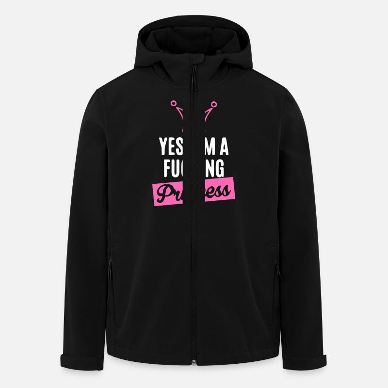 Ich bin eine PRINZESSIN!!! - Recycelte Männer Softshell-Jacke von Stanley/Stella - Schwarz