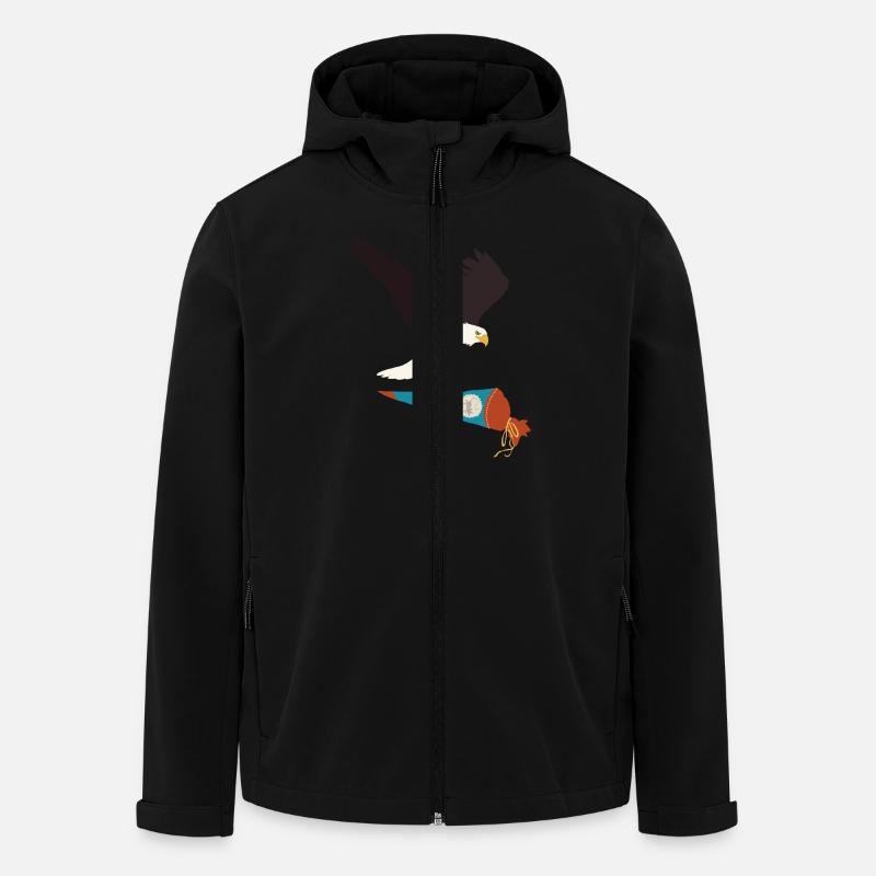 Adler_Schultüte_blau - Recycelte Männer Softshell-Jacke von Stanley/Stella - Schwarz