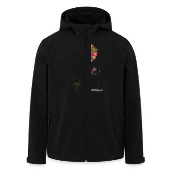 Kreative Fahrrad Owners Club - Recycelte Männer Softshell-Jacke von Stanley/Stella - Schwarz - Vorne - AI Model Male 185 light (185cm)