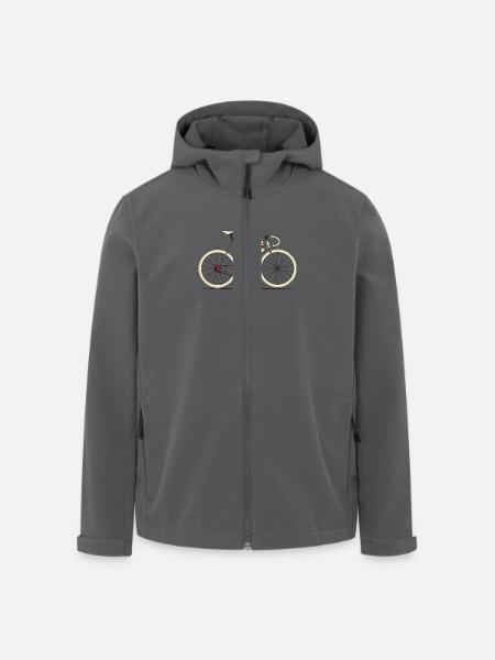 Love Bike, Love Britain - Men’s Recycled Softshell Jacket by Stanley/Stella - black