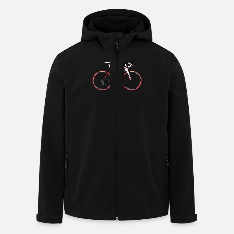Vélo de course - Veste softshell homme en polyester recyclé Stanley/Stella - noir