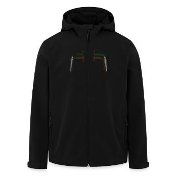 Bike Hunter - Recycelte Männer Softshell-Jacke von Stanley/Stella - Schwarz - Vorne - AI Model Male 185 light (185cm)