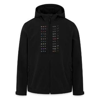 Pro Cycling Teams - Recycelte Männer Softshell-Jacke von Stanley/Stella - Schwarz - Vorne - AI Model Male 185 light (185cm)