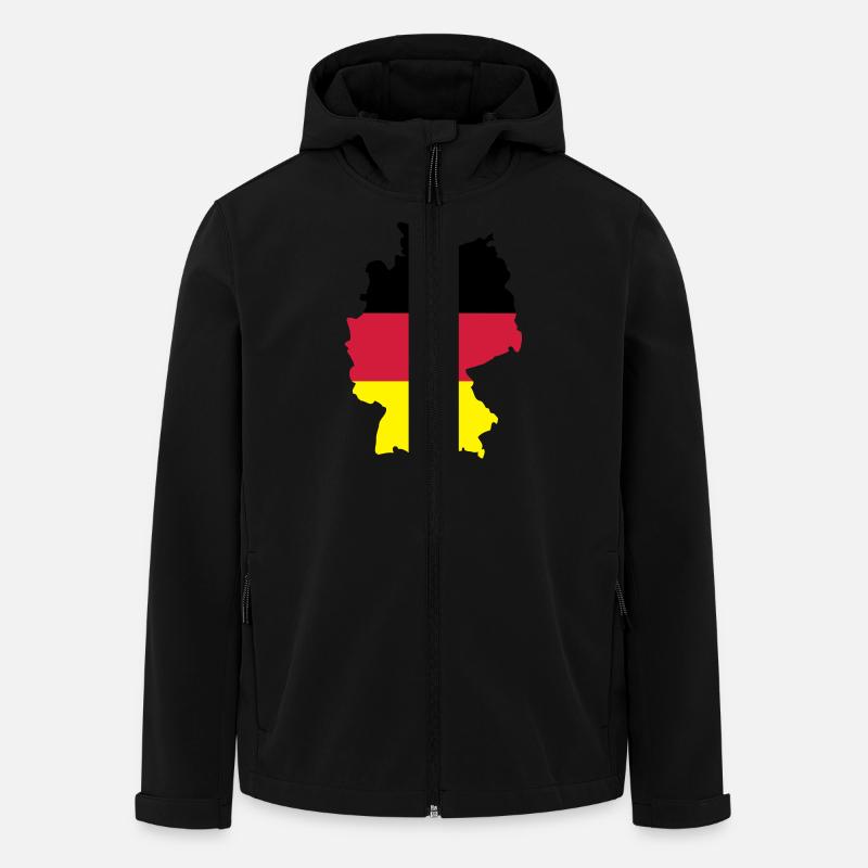 brd - Recycelte Männer Softshell-Jacke von Stanley/Stella - Schwarz