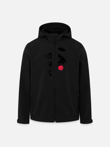 Dragon DRAKO 1 - Men’s Recycled Softshell Jacket by Stanley/Stella - black