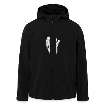 Fuck you - Recycelte Männer Softshell-Jacke von Stanley/Stella - Schwarz - Vorne - AI Model Male 185 light (185cm)