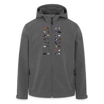 Hunde alle - Recycelte Männer Softshell-Jacke von Stanley/Stella - Schwarz - Vorne - AI Model Male 185 light (185cm)