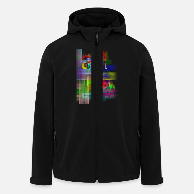 FLUX DE DONNEES - Veste softshell homme en polyester recyclé Stanley/Stella - noir