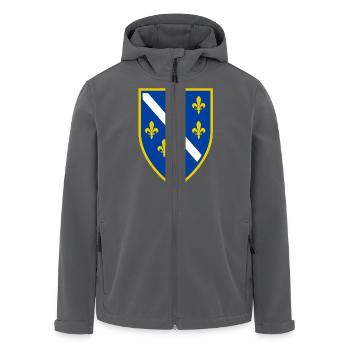 Alt bosnisches Wappen - Recycelte Männer Softshell-Jacke von Stanley/Stella - Schwarz - Vorne - AI Model Male 185 light (185cm)