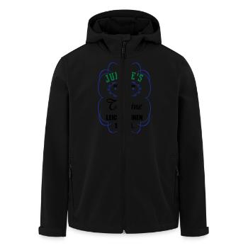 Leicht einen sitzen - Recycelte Männer Softshell-Jacke von Stanley/Stella - Schwarz - Vorne - AI Model Male 185 light (185cm)