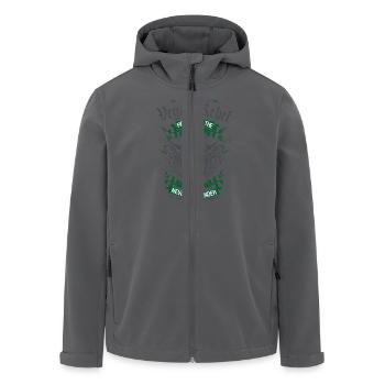 Vegan Rebel Green Edition - Recycelte Männer Softshell-Jacke von Stanley/Stella - Schwarz - Vorne - AI Model Male 185 light (185cm)