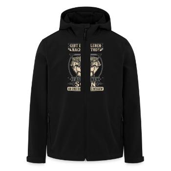 Mein Sohn - Recycelte Männer Softshell-Jacke von Stanley/Stella - Schwarz - Vorne - AI Model Male 185 light (185cm)