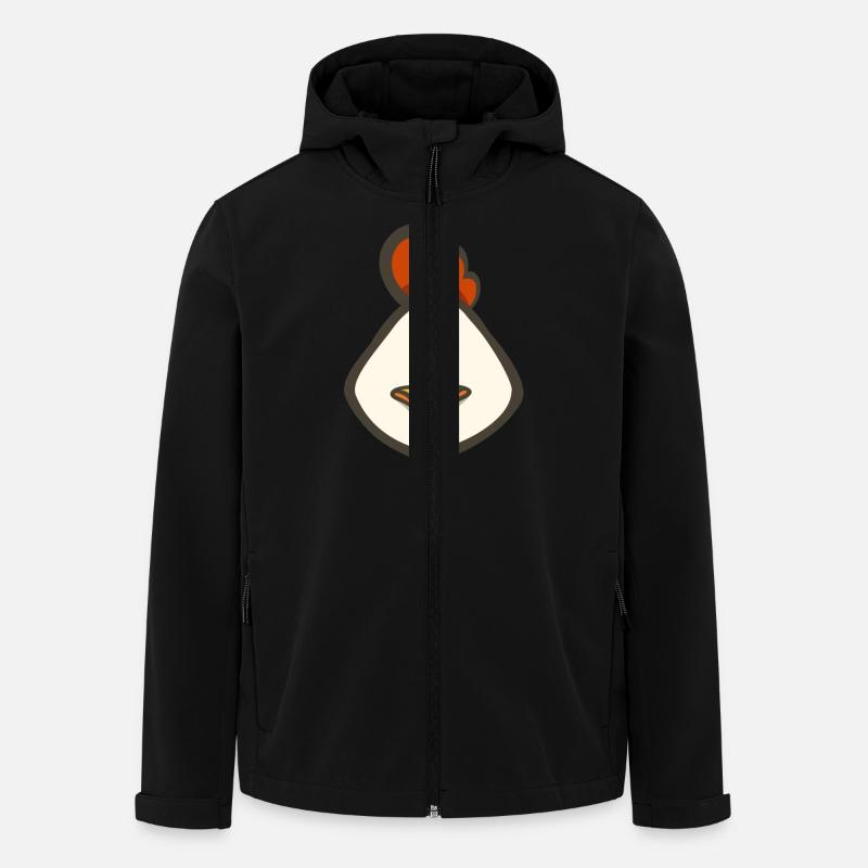 hen - Men’s Recycled Softshell Jacket by Stanley/Stella - black