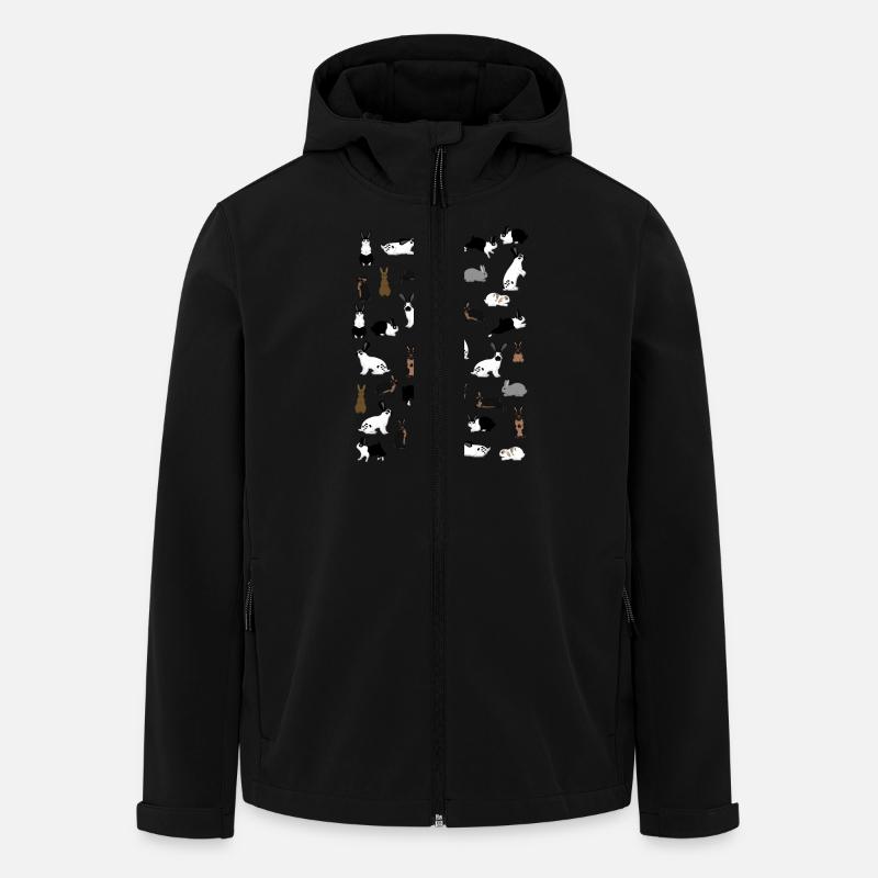 Tous les lapins - Veste softshell homme en polyester recyclé Stanley/Stella - noir