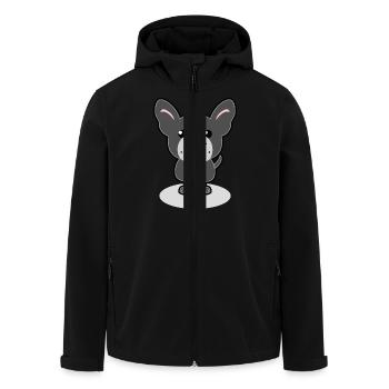 bouledogue français - Veste softshell homme en polyester recyclé Stanley/Stella - noir - Devant - AI Model Male 185 light (185cm)