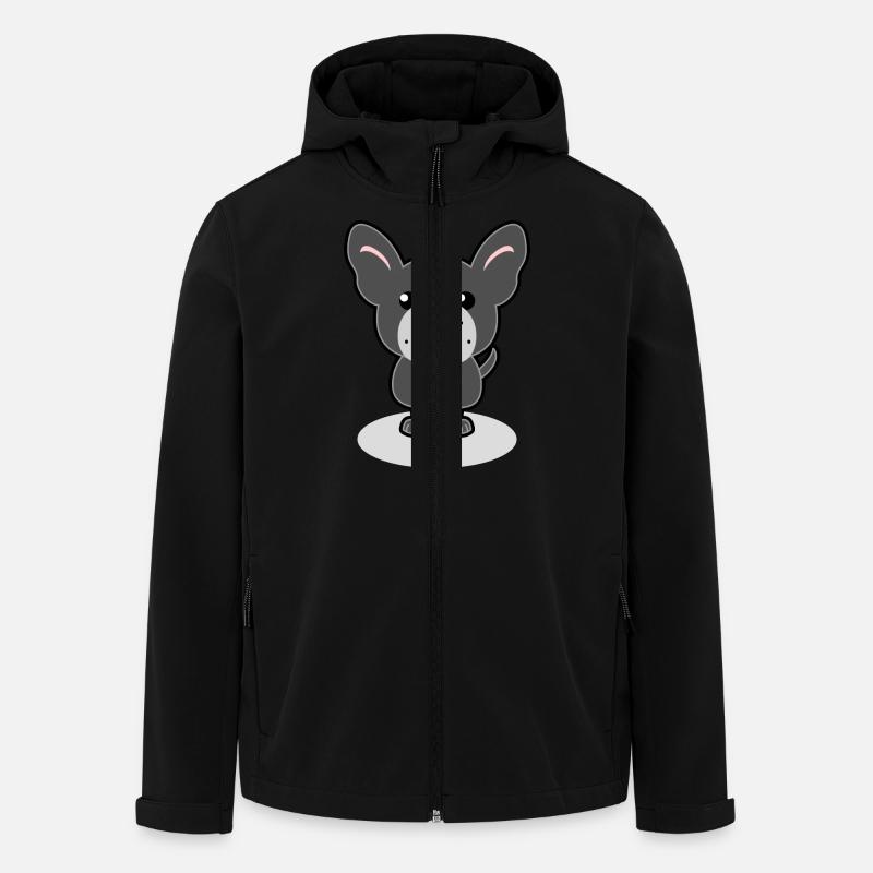 French Bulldog - Recycelte Männer Softshell-Jacke von Stanley/Stella - Schwarz